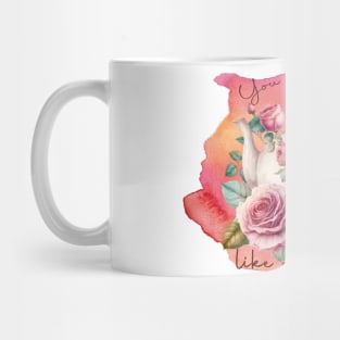 Floral Romantic Tea Pot And Cup Mug